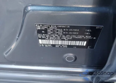 2017 Toyota Rav4 Hybrid Se из США, поврежденный, VIN JTMJJREV5HD152547